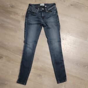 BKE Women's Skinny Jeans in Dark Blue